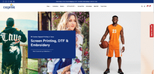 Snapshot of TxTPrint Website, a Texas based Print-on-Demand (POD) Shopify Store developed by 61WEB
